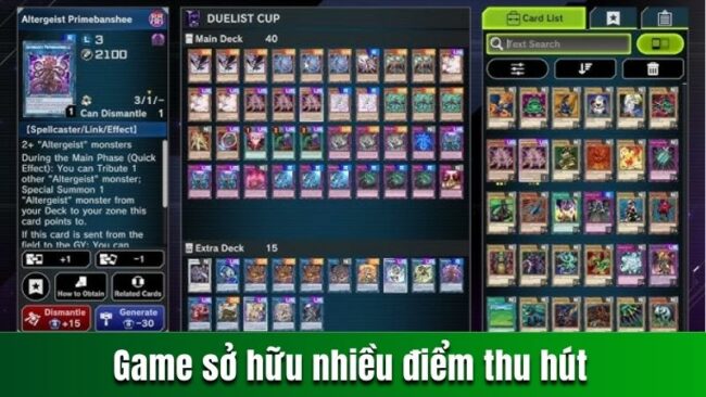 Game sở hữu nhiều điểm nổi bật thu hút đông đảo người tham gia